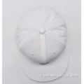 6 pannello tappo a snapback bianco con piastra metallica